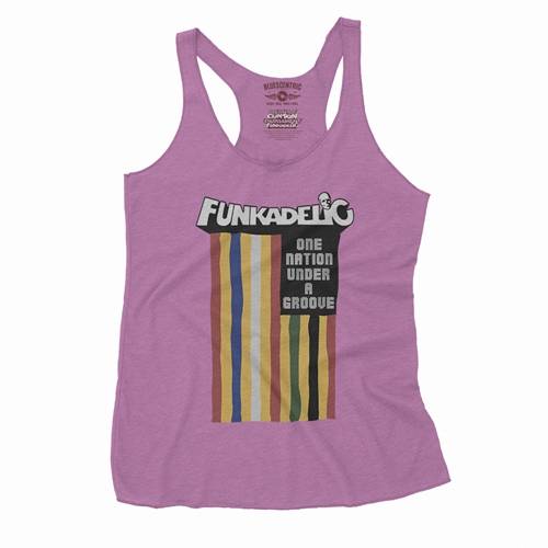 Funkadelic One Nation Under a Groove Flag Racerback Tank - Women's