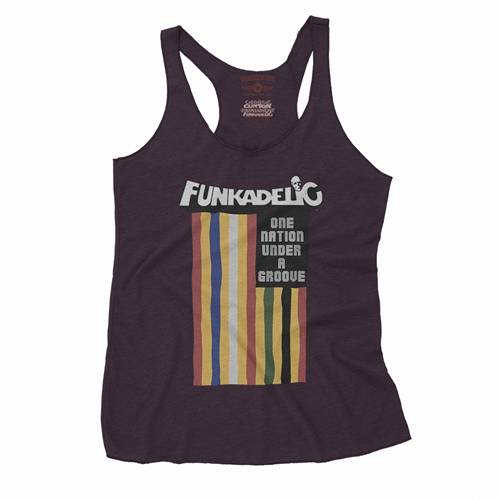 Funkadelic One Nation Under a Groove Flag Racerback Tank - Women's