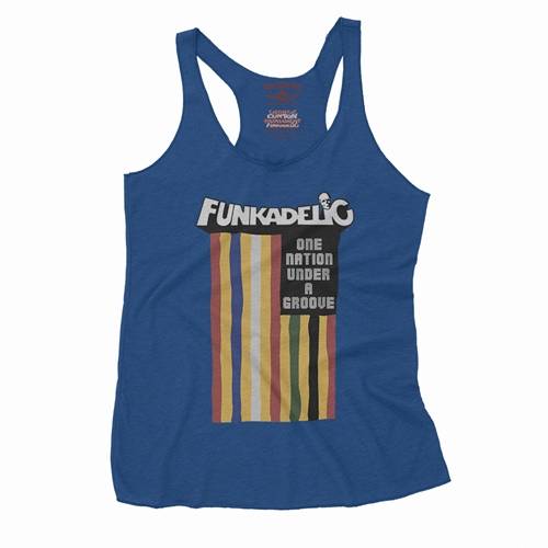 Funkadelic One Nation Under a Groove Flag Racerback Tank - Women's