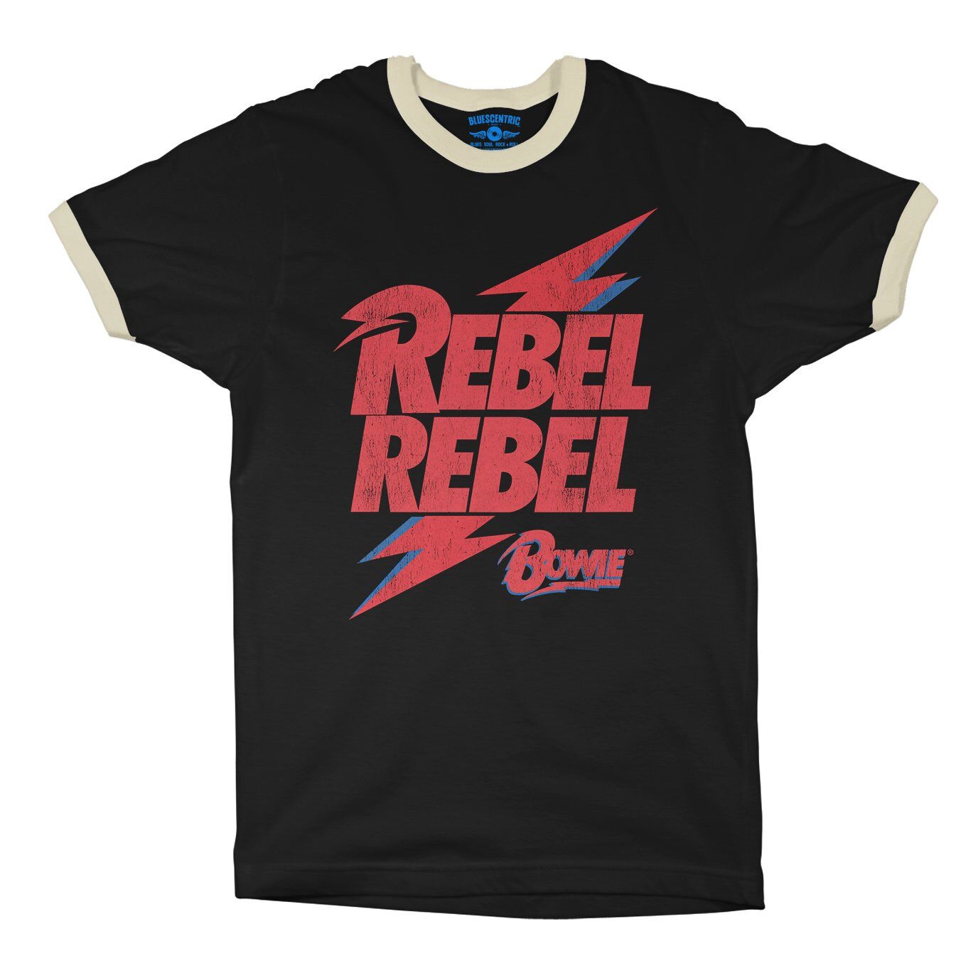 Rebel Rebel Bowie Logo Ringer T-Shirt in default