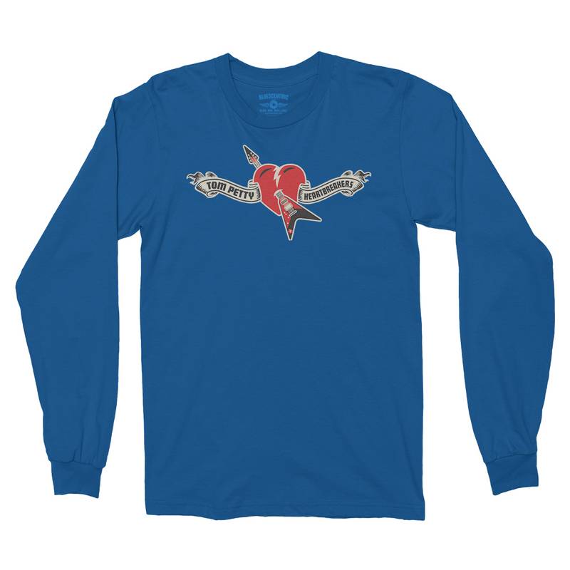 Tom Petty Hard Lines Logo Long Sleeve T-Shirt - Royal