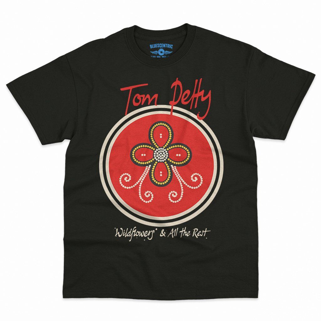 Tom Petty Wildflowers Logo T-Shirt - Men's Big & Tall - Black