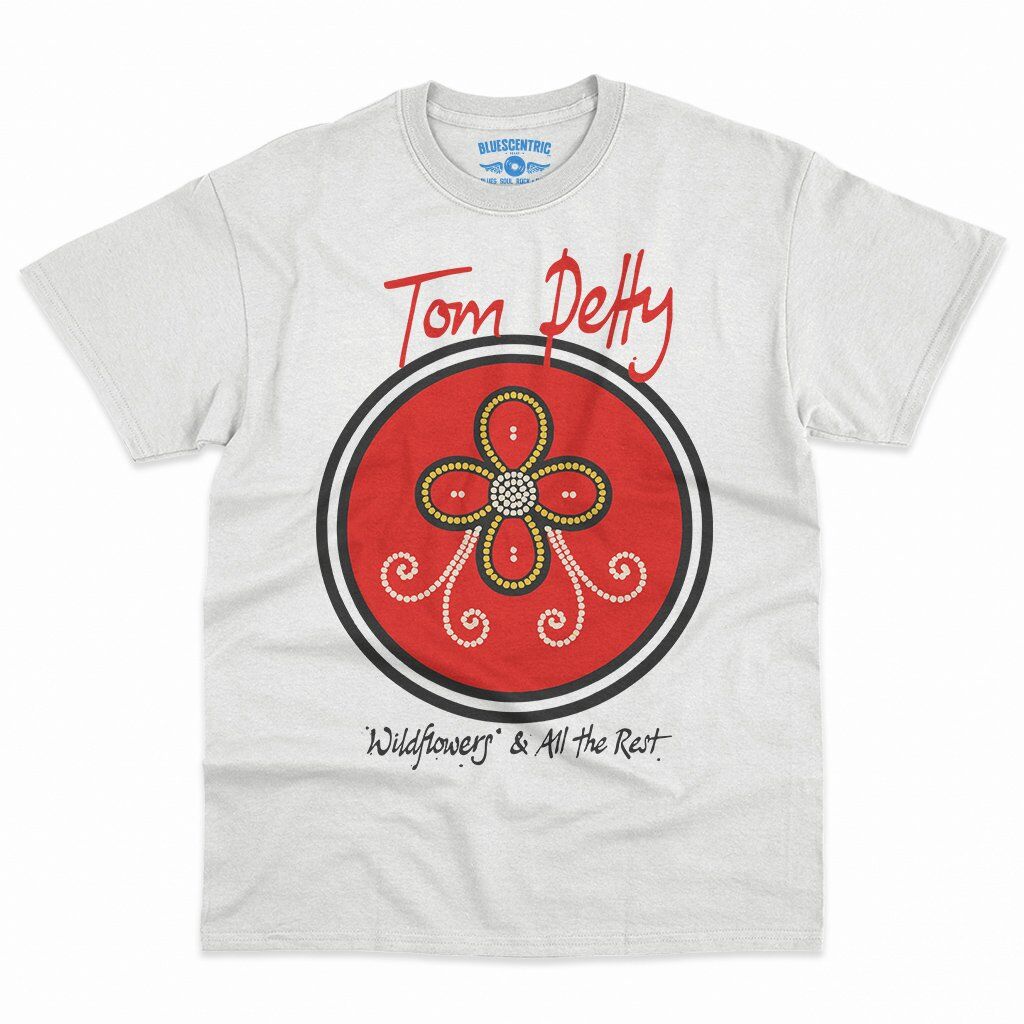 Tom Petty Wildflowers Logo T-Shirt - Men's Big & Tall - White
