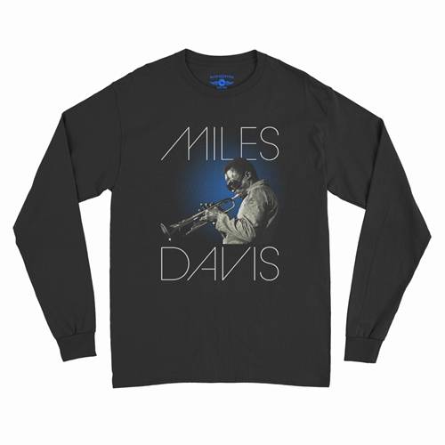 Graphic Miles Davis Blue Aura Long Sleeve T-Shirt