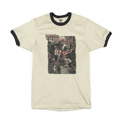 Bob Dylan & The Band Basement Tapes Album Ringer T-Shirt