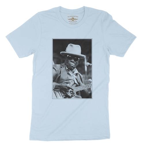 John Lee Hooker Black & White Photo T-Shirt - Lightweight Vintage Style