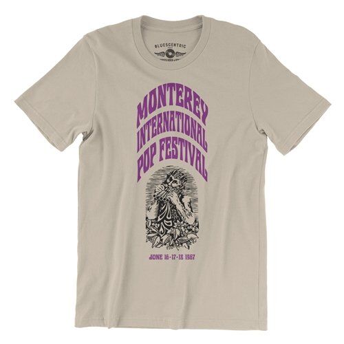 Front Print Monterey International Pop Festival T-Shirt - Lightweight Vintage Style