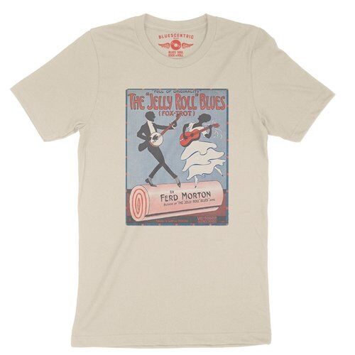 Jelly Roll Morton Poster T-Shirt - Lightweight Vintage Style