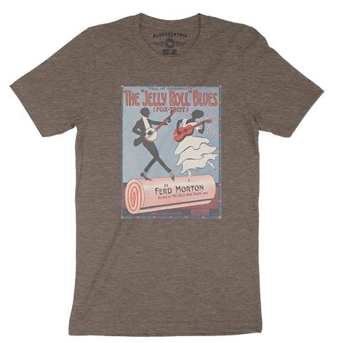 Jelly Roll Morton Poster T-Shirt - Lightweight Vintage Style