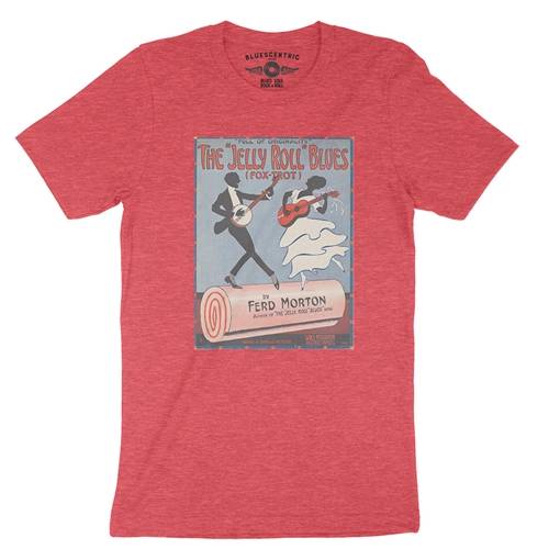 Jelly Roll Morton Poster T-Shirt - Lightweight Vintage Style