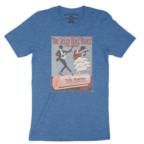 Jelly Roll Morton Poster T-Shirt - Lightweight Vintage Style