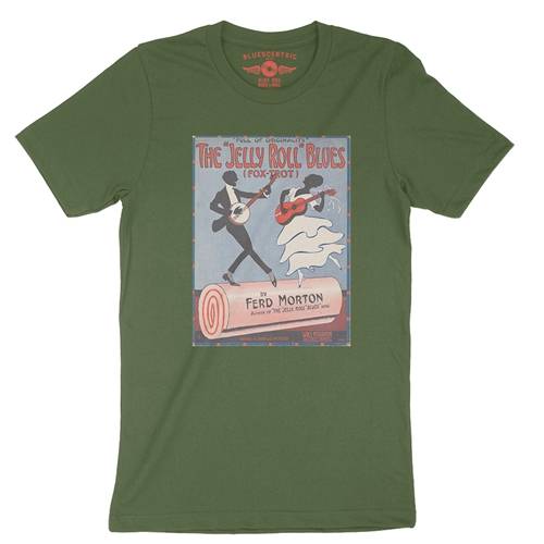 Jelly Roll Morton Poster T-Shirt - Lightweight Vintage Style