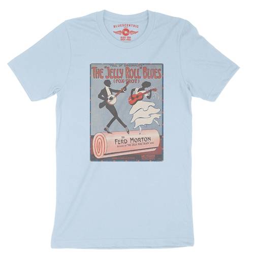 Jelly Roll Morton Poster T-Shirt - Lightweight Vintage Style