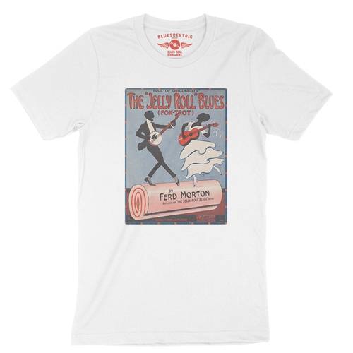 Jelly Roll Morton Poster T-Shirt - Lightweight Vintage Style