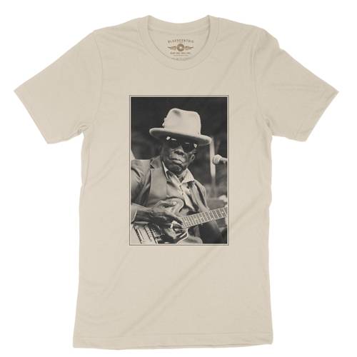 John Lee Hooker Black & White Photo T-Shirt - Lightweight Vintage Style