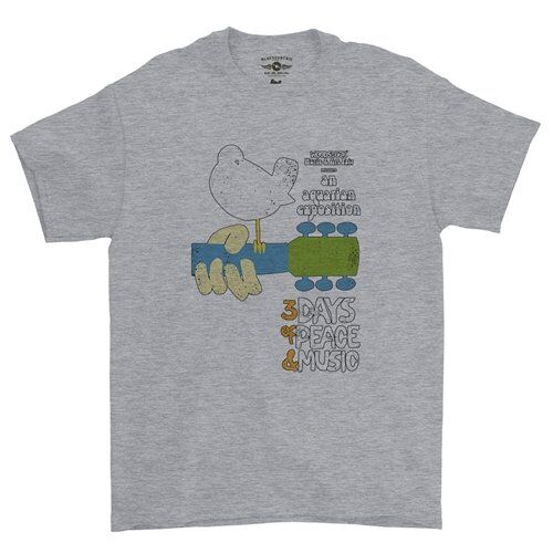 Woodstock Festival Poster T-Shirt - Classic Heavy Cotton