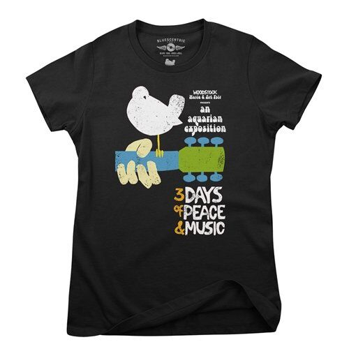 Woodstock Festival Poster Ladies T Shirt - Relaxed Fit