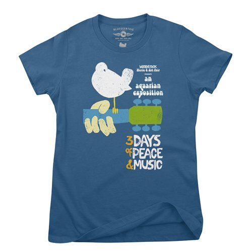 Woodstock Festival Poster Ladies T Shirt - Relaxed Fit