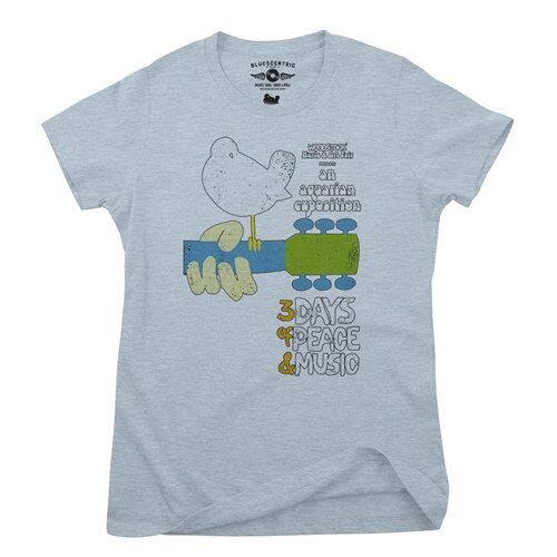 Woodstock Festival Poster Ladies T Shirt - Relaxed Fit