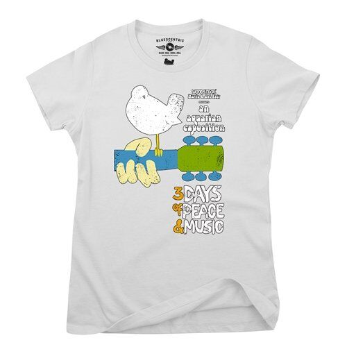 Woodstock Festival Poster Ladies T Shirt - Relaxed Fit