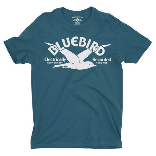 Bluebird Records Logo T-Shirt - Lightweight Vintage Style