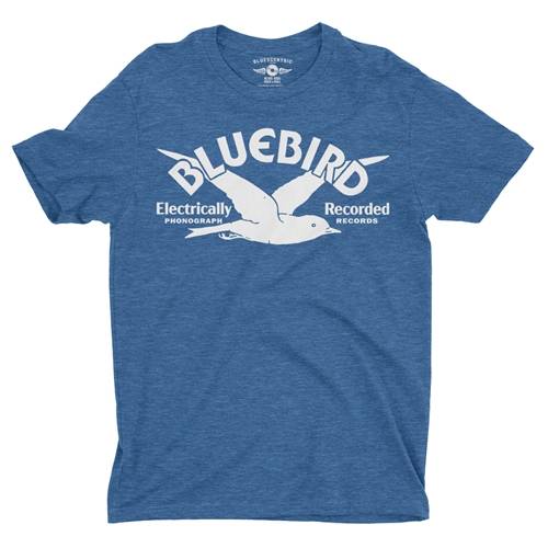 Bluebird Records Logo T-Shirt - Lightweight Vintage Style