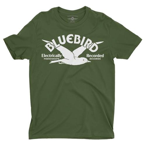 Bluebird Records Logo T-Shirt - Lightweight Vintage Style