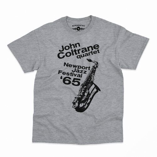 John Coltrane at Newport Jazz Festival T-Shirt - Classic Heavy Cotton