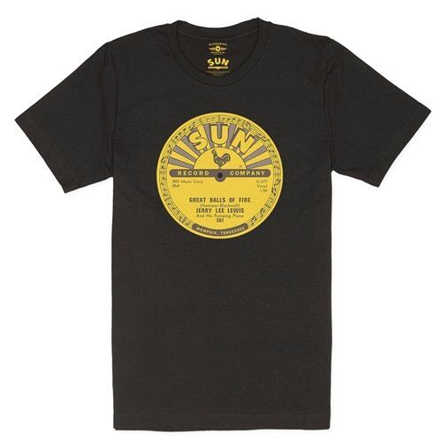 Sun Records Jerry Lee Lewis Great Balls of Fire T-Shirt - Lightweight Vintage Style
