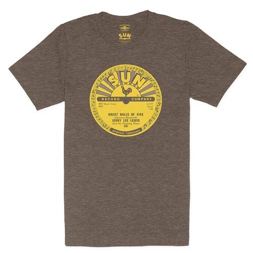 Sun Records Jerry Lee Lewis Great Balls of Fire T-Shirt - Lightweight Vintage Style