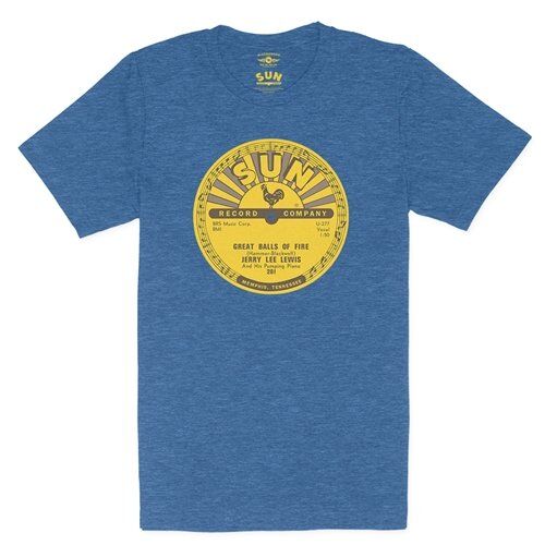 Sun Records Jerry Lee Lewis Great Balls of Fire T-Shirt - Lightweight Vintage Style