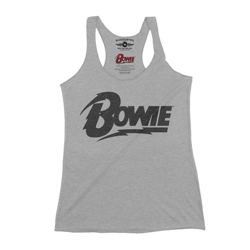 Black David Bowie Diamond Logo Racerback Tank - Women's