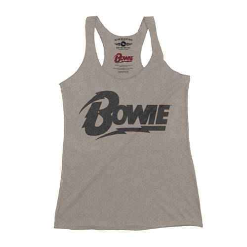 Black David Bowie Diamond Logo Racerback Tank - Women's
