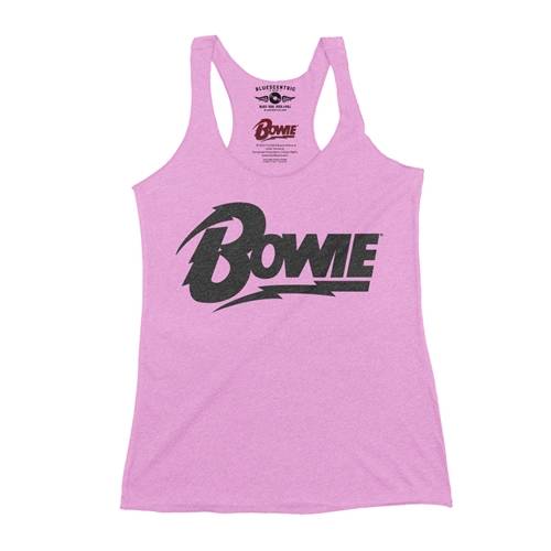 Black David Bowie Diamond Logo Racerback Tank - Women's
