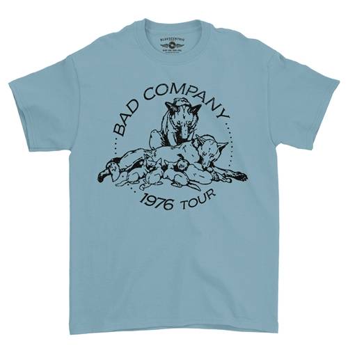 Bad Company 1976 Tour T-Shirt - Classic Heavy Cotton