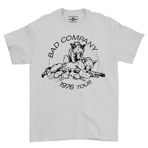 Bad Company 1976 Tour T-Shirt - Classic Heavy Cotton