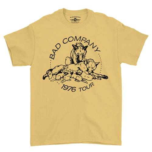 Bad Company 1976 Tour T-Shirt - Classic Heavy Cotton