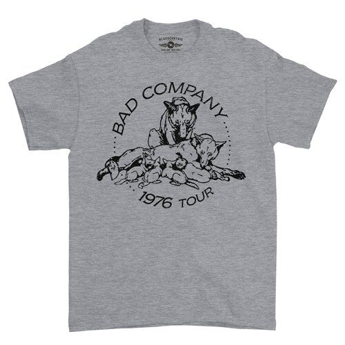 Bad Company 1976 Tour T-Shirt - Classic Heavy Cotton