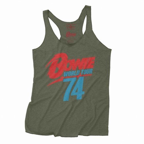 David Bowie '74 Vintage Tour Racerback Tank - Women's
