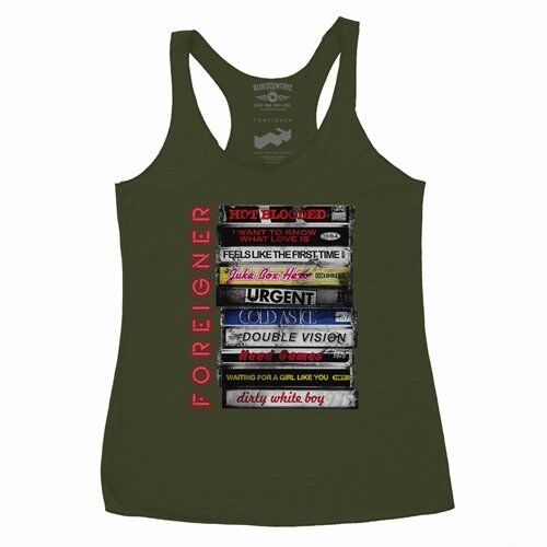 Foreigner Tape Stack Racerback Tank - Women's