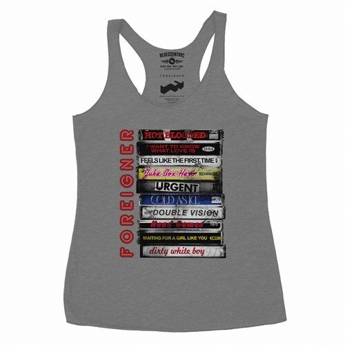 Foreigner Tape Stack Racerback Tank - Women's