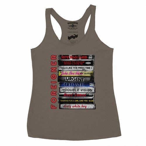 Foreigner Tape Stack Racerback Tank - Women's