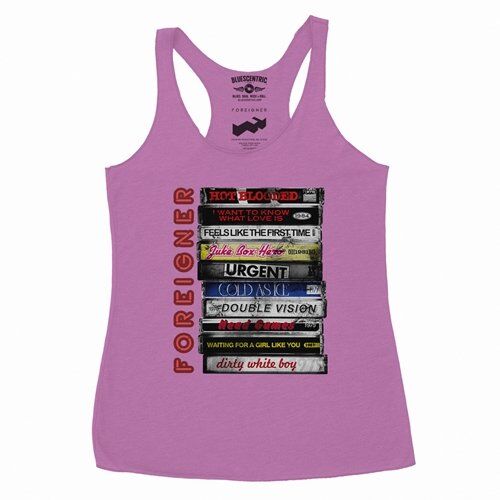 Foreigner Tape Stack Racerback Tank - Women's