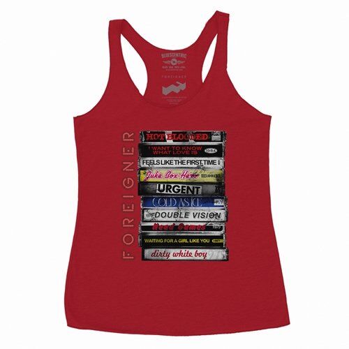 Foreigner Tape Stack Racerback Tank - Women's
