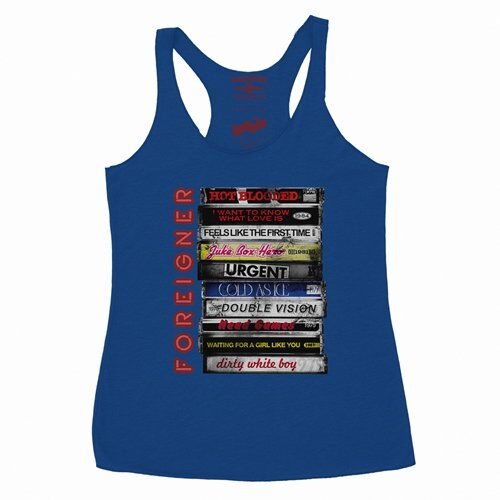Foreigner Tape Stack Racerback Tank - Women's