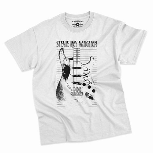 Stevie Ray Vaughan Guitar T-Shirt - Classic Heavy Cotton