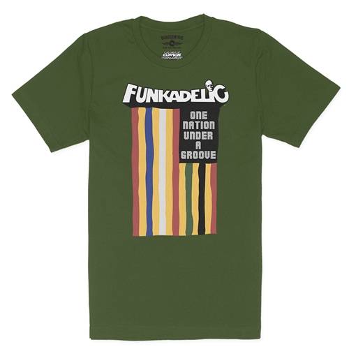 Funkadelic One Nation Under a Groove Flag T-Shirt - Lightweight Vintage Style