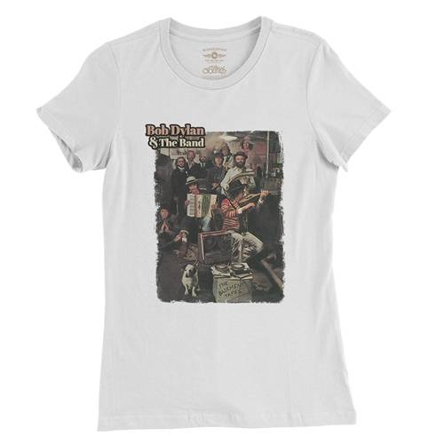 Bob Dylan & The Band Basement Tapes Album Ladies T Shirt - Relaxed Fit