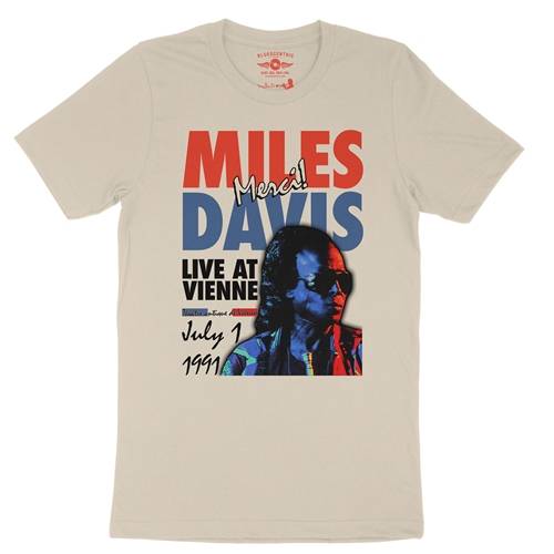 Miles Davis Live in France Vintage Concert T-Shirt - Lightweight Vintage Style