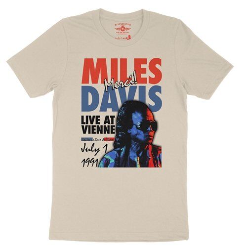 Miles Davis Live in France Vintage Concert T-Shirt - Lightweight Vintage Style